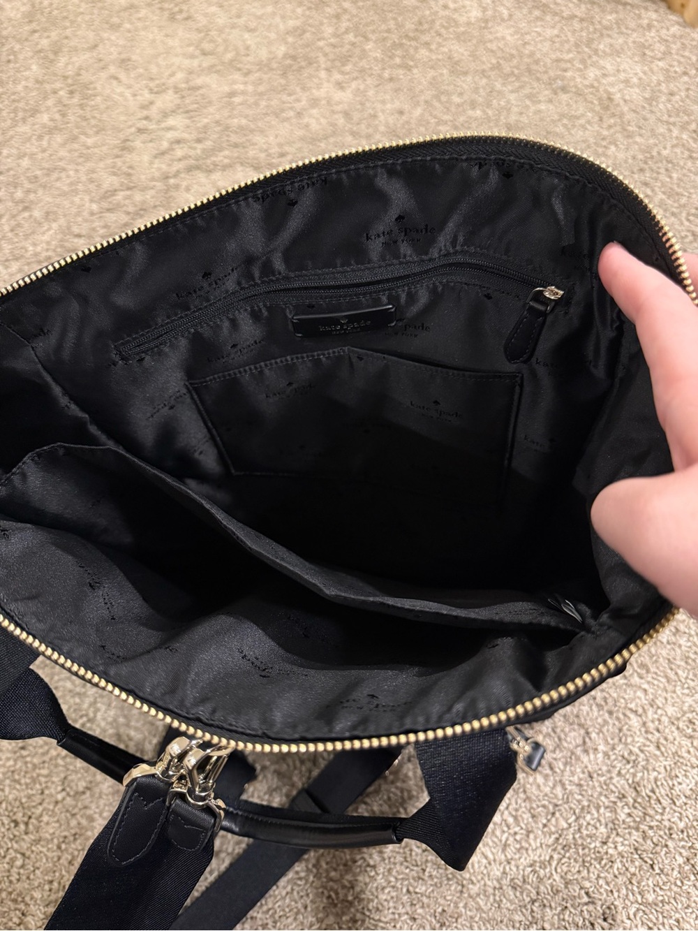 Kate Spade Black Nylon Tote Backpack Bag - Picture 7 of 7